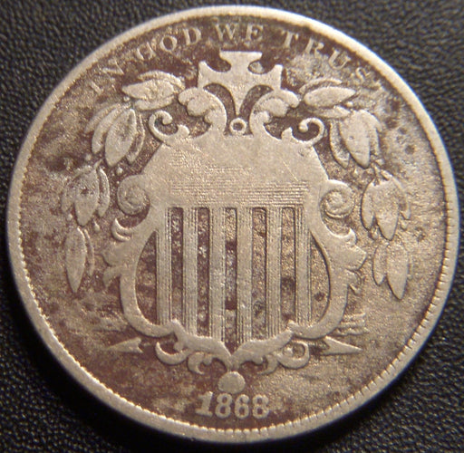 1868 Shield Nickel - Very Good