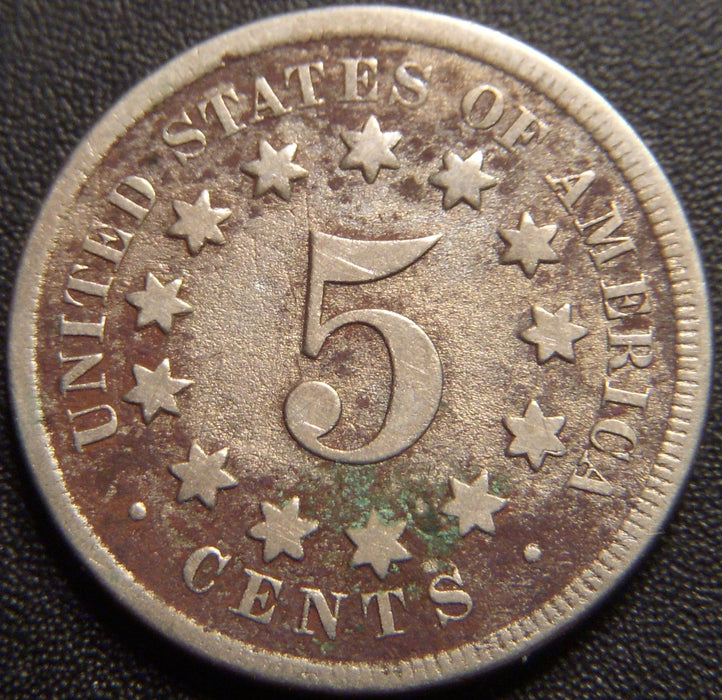 1868 Shield Nickel - Very Good