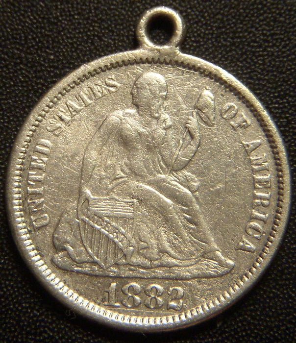 1882 Seated Dime DIH - Love Token