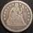 1840 Seated Dime - With Drapery Very Good +