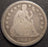 1851 Seated Dime - Good