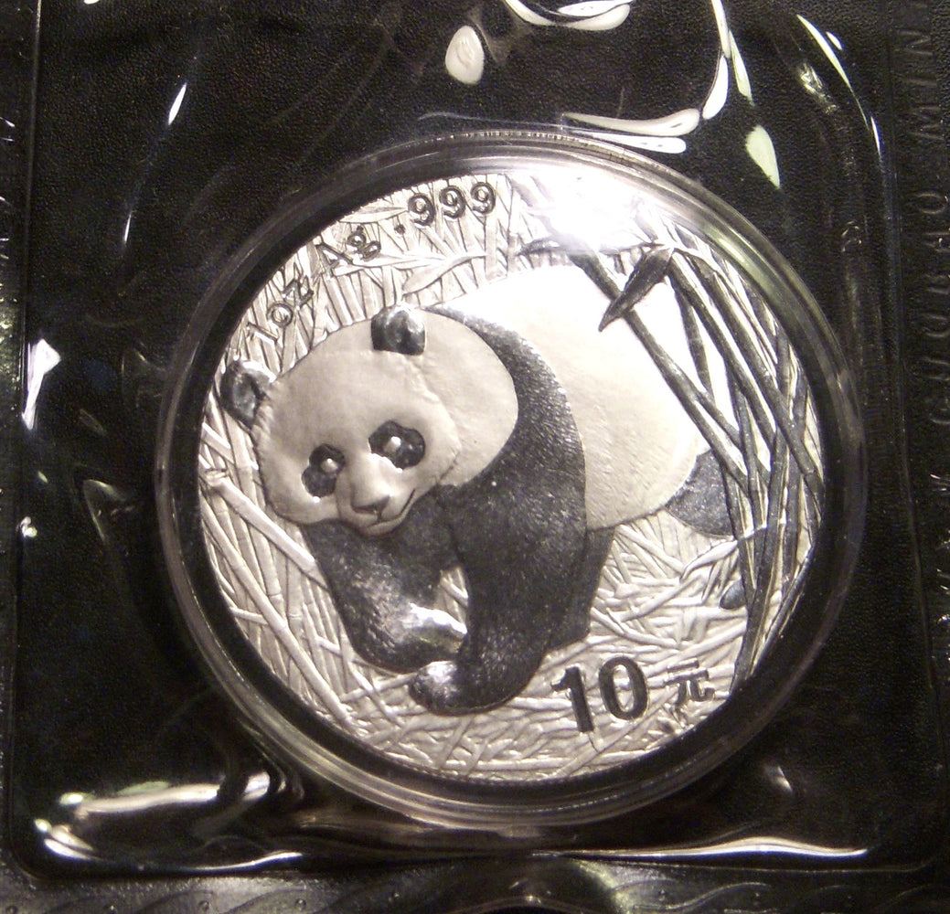 2002 1oz .999 Silver Panda - China