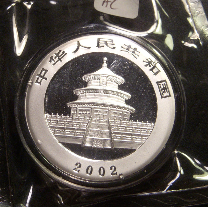 2002 1oz .999 Silver Panda - China