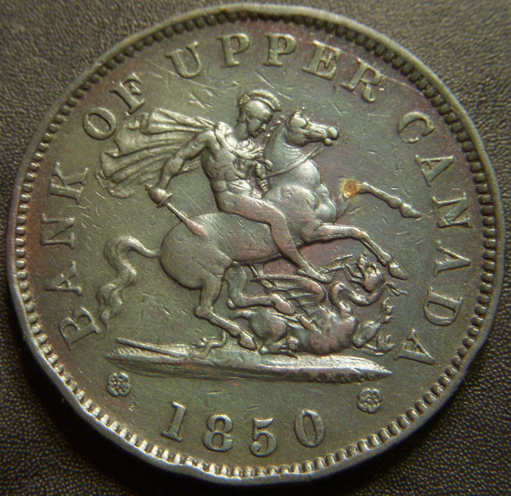 1850 1 Penny Upper Canada Token