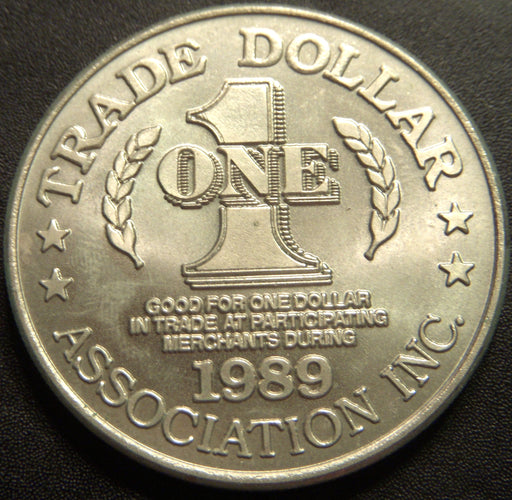 1989 $1 Trade Santa Caralina Token