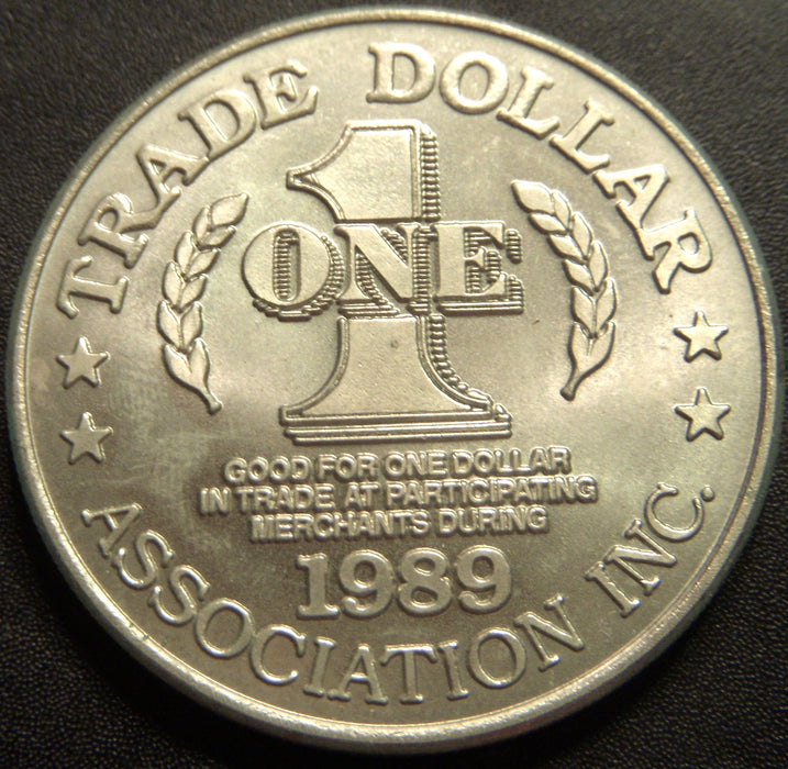 1989 $1 Trade Santa Caralina Token
