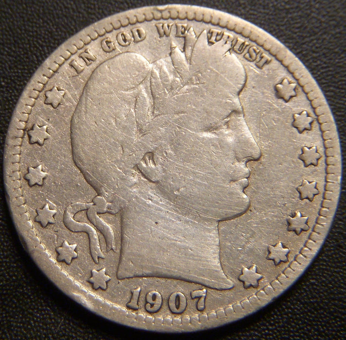 1907-S Barber Quarter - Good