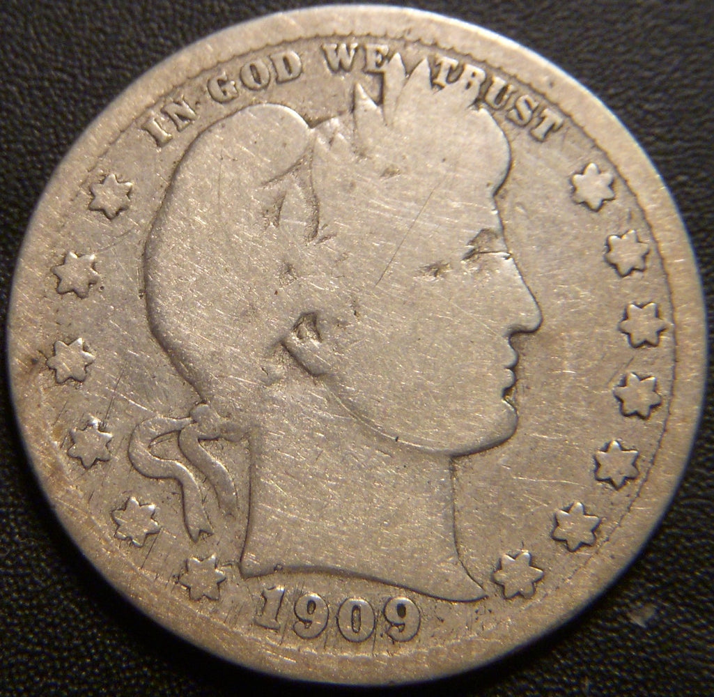 1909-D Barber Quarter - Good