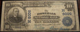 1902 PB $10 National Currency - Rosedale, IN Bank# 9006
