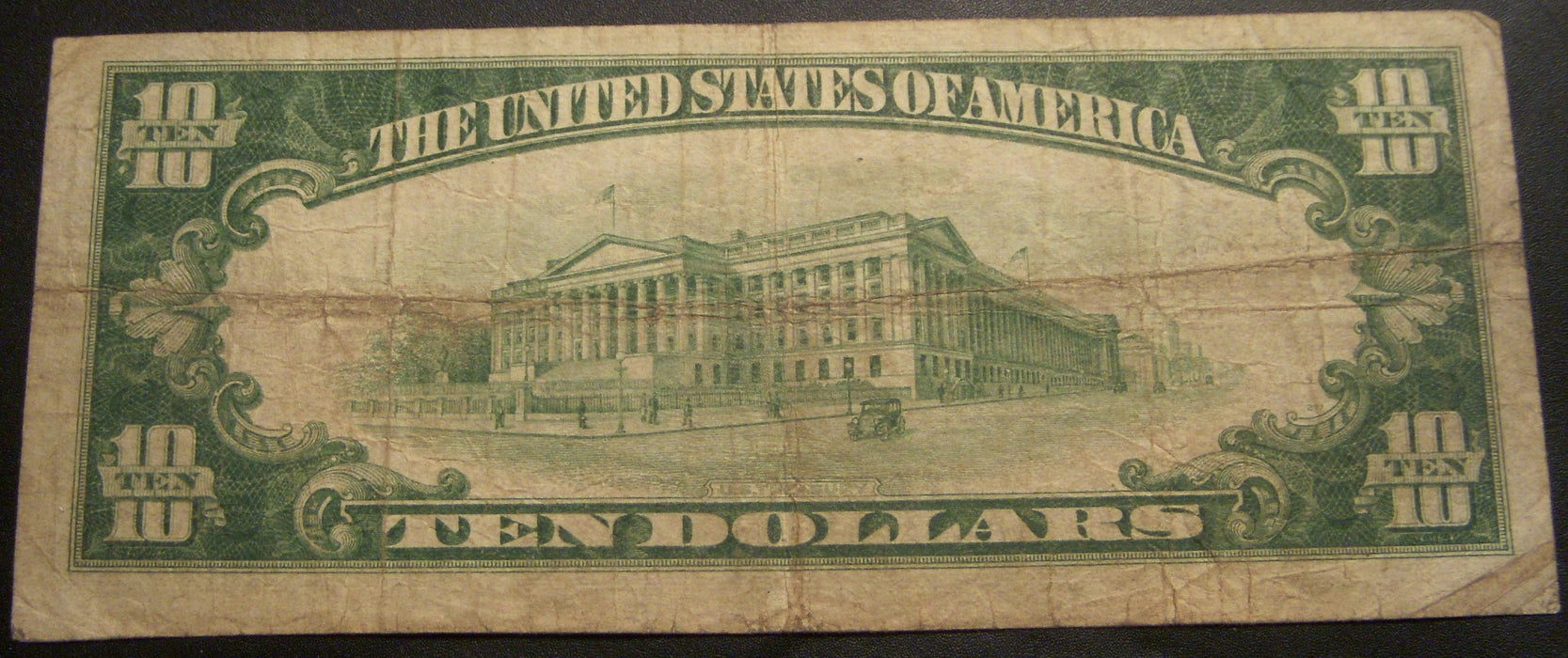 1929 $10 National Currency Note - Jeffersonville, IN Bank# 956