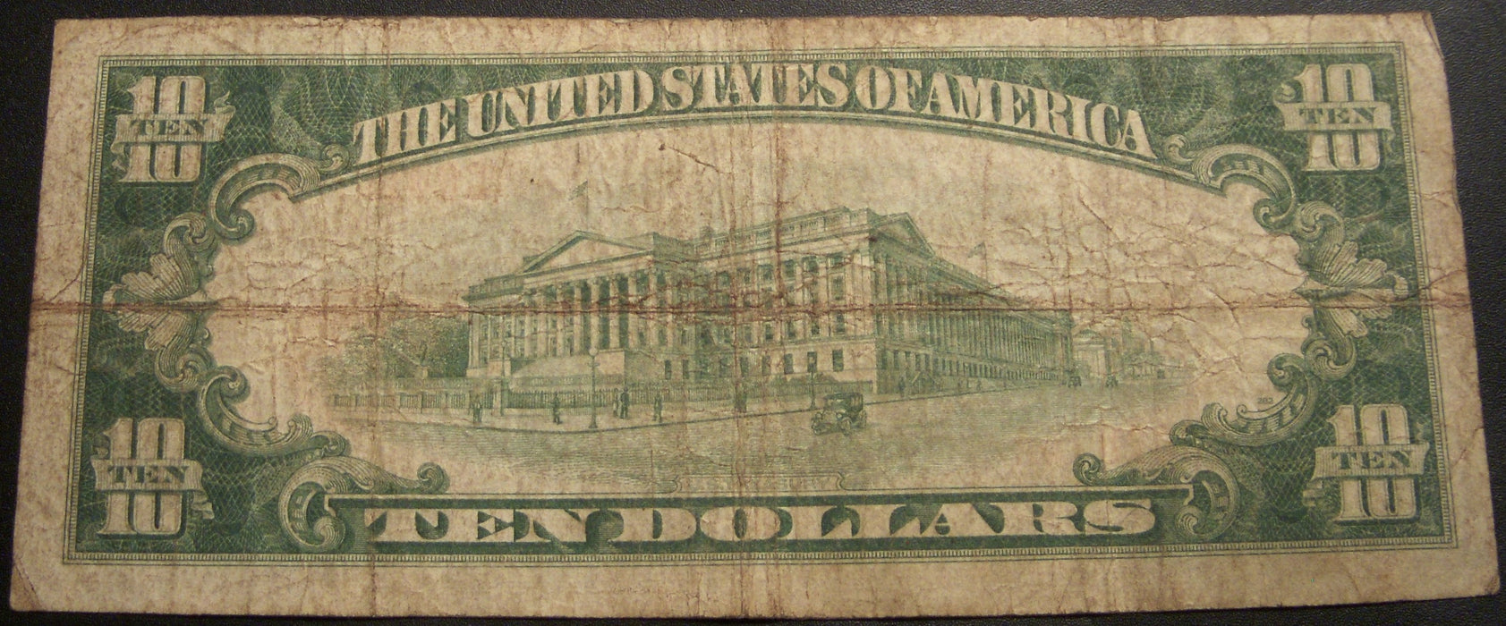 1929 $10 National Currency Note - Connersville, IN Bank# 1034
