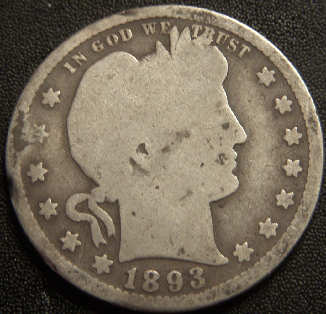 1893-S Barber Quarter - Good
