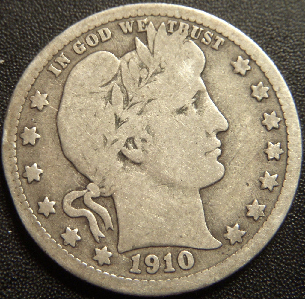 1910-D Barber Quarter - Very Good