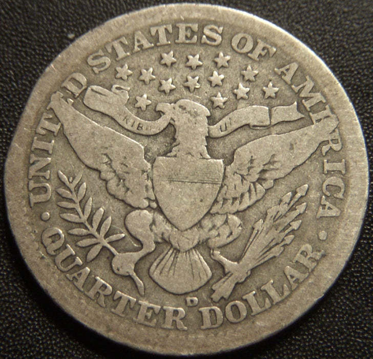 1910-D Barber Quarter - Very Good