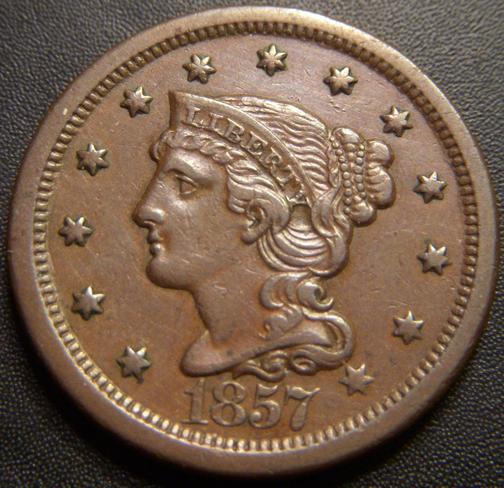 1857 Large Cent - Large Date Extra Fine+