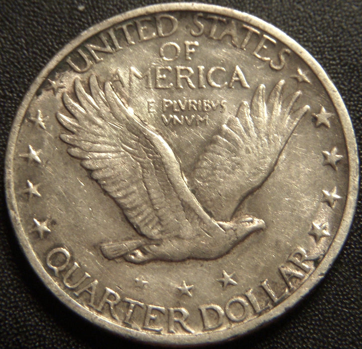 1918-S Standing Quarter - EF/AU