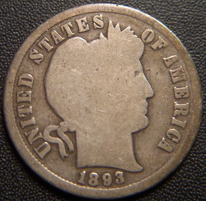 1893-S Barber Dime - Good