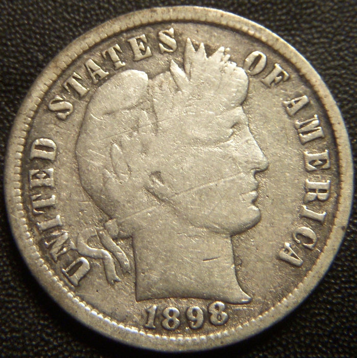 1898-S Barber Dime - Very Good