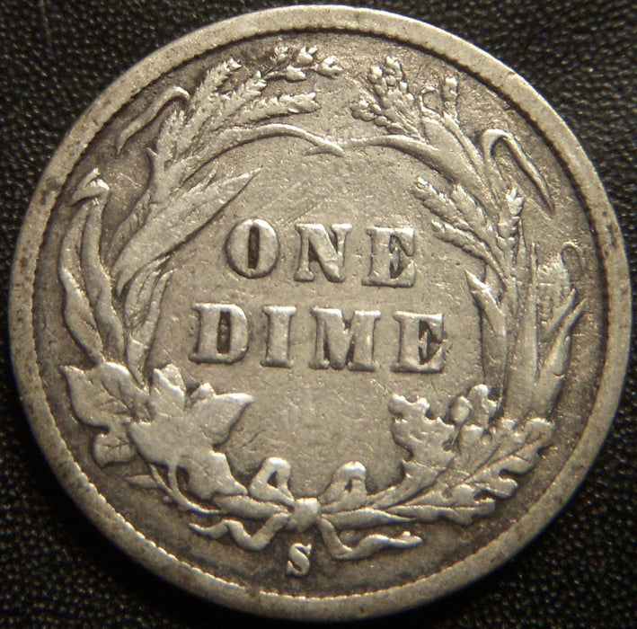 1898-S Barber Dime - Very Good