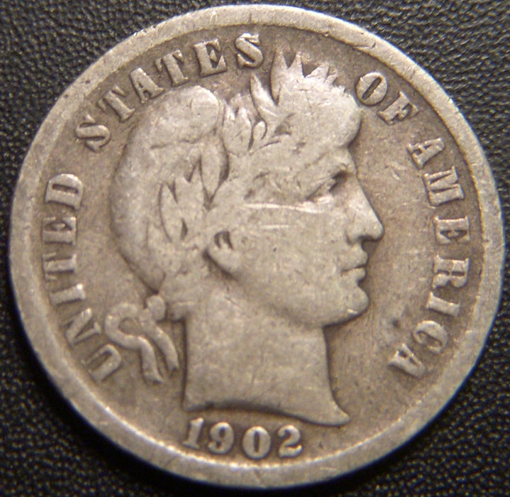 1902-S Barber Dime - Good