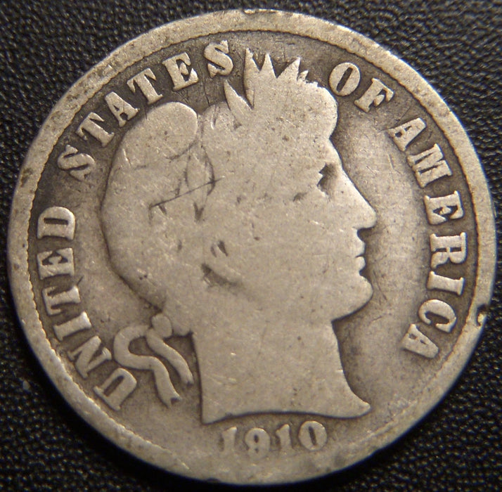 1910-S Barber Dime - Good
