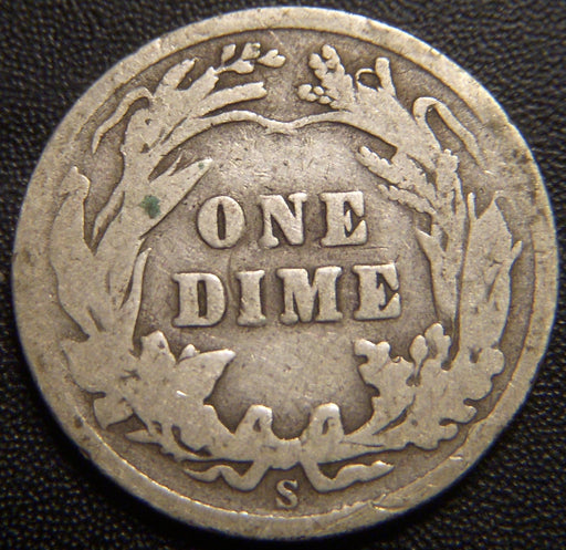 1910-S Barber Dime - Good