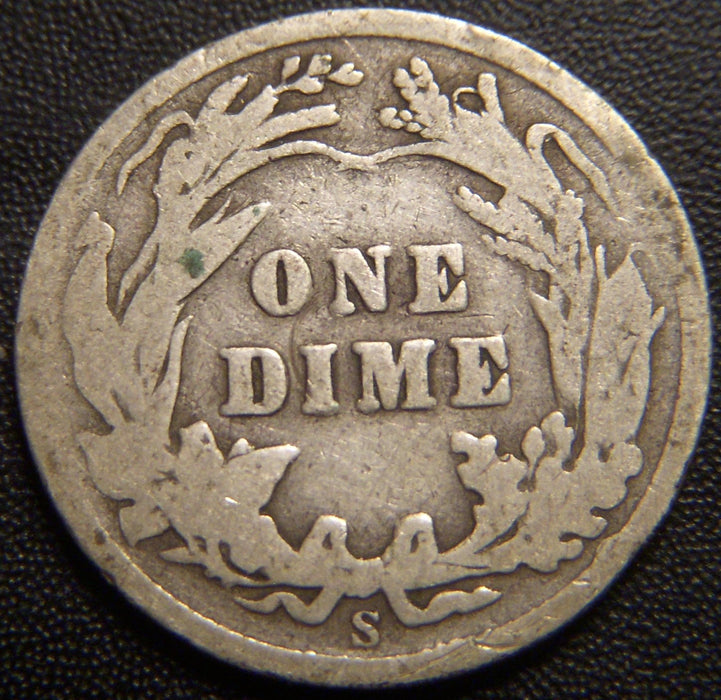 1910-S Barber Dime - Good