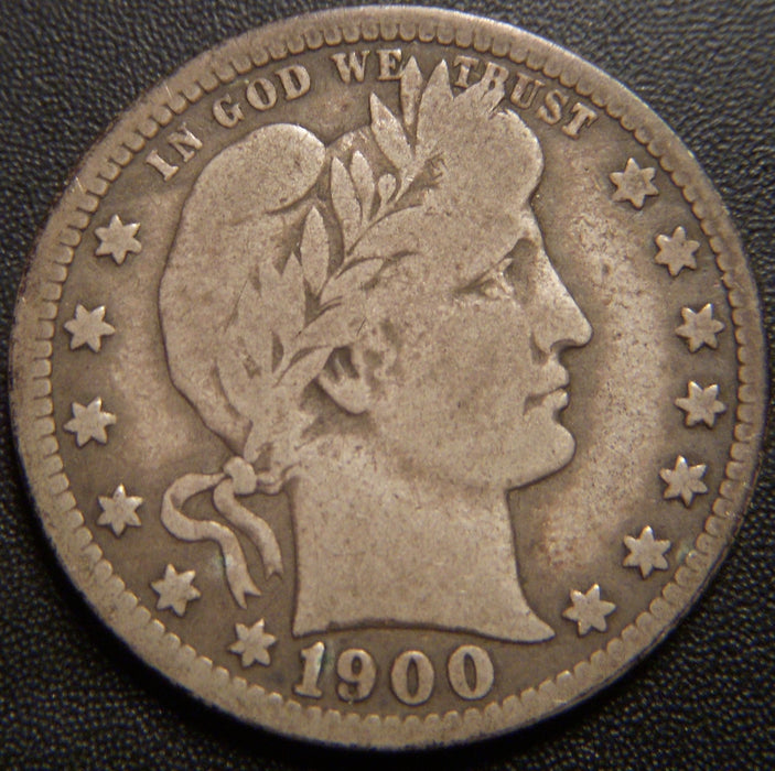 1900-O Barber Quarter - Very Good