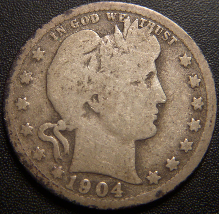 1904 Barber Quarter - Good