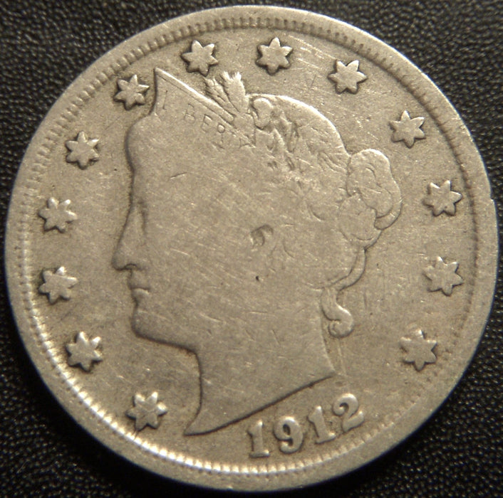 1912-S Liberty Nickel - Very Good