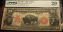1901 $10 Legal Tender - FR# 122 PMG VF20