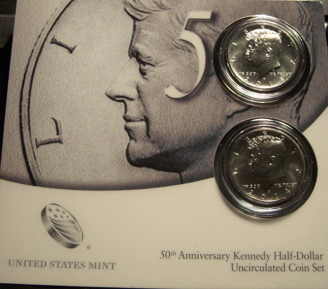 2014 Kennedy 50th Anniversary 2pc Half Dollar Set