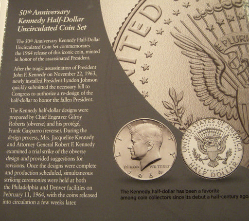 2014 Kennedy 50th Anniversary 2pc Half Dollar Set