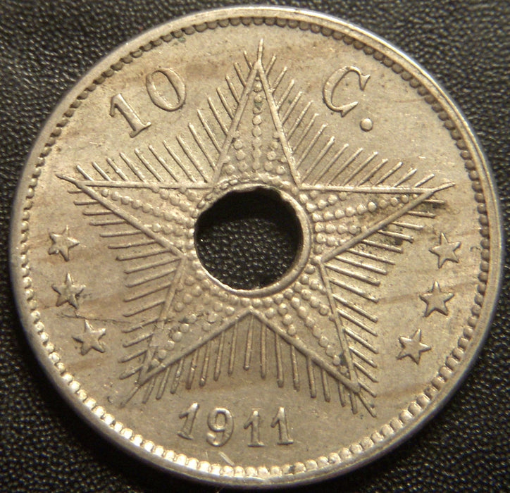 1911 10 Centimes - Belgian Congo