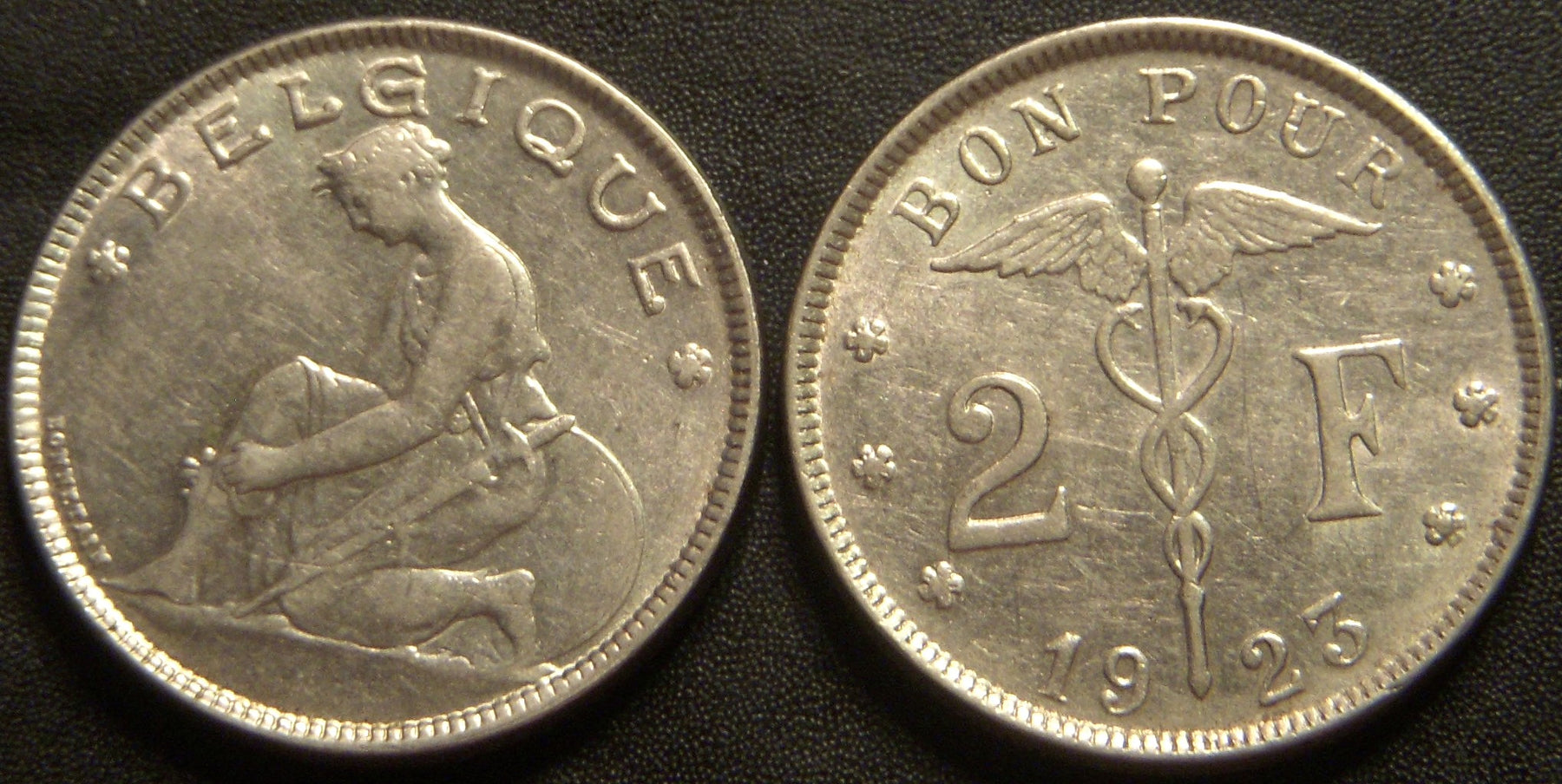 1923 2 Franc - Belgium