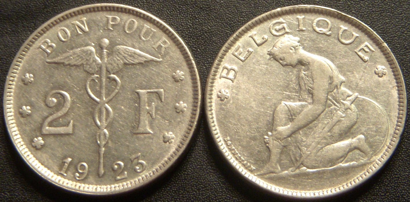 1923 2 Franc - Belgium