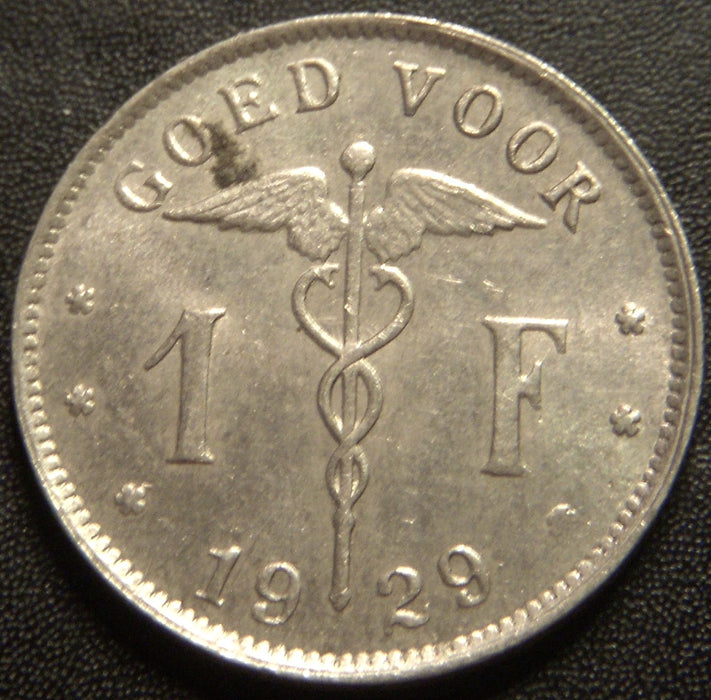 1929 1 Franc - Belgium