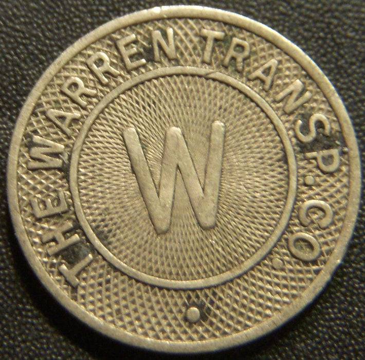 1947 Warren, OH Transp. Co. One Fare Token