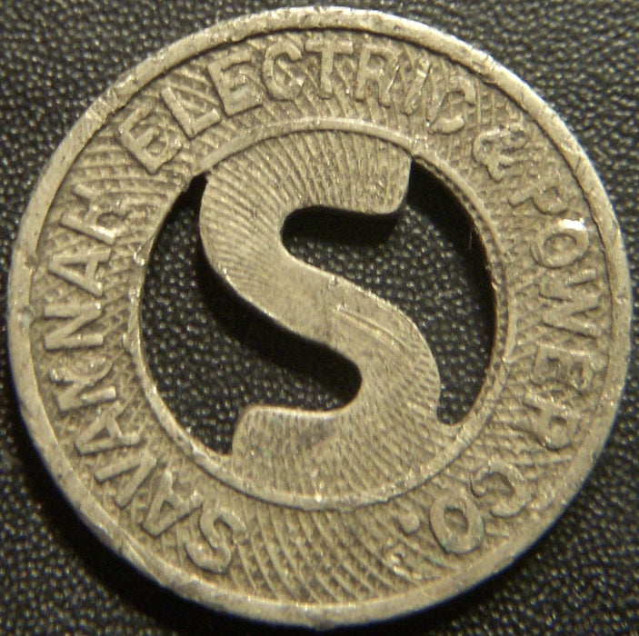 Savannah, GA Electric Power Co. One Zone Fare Token