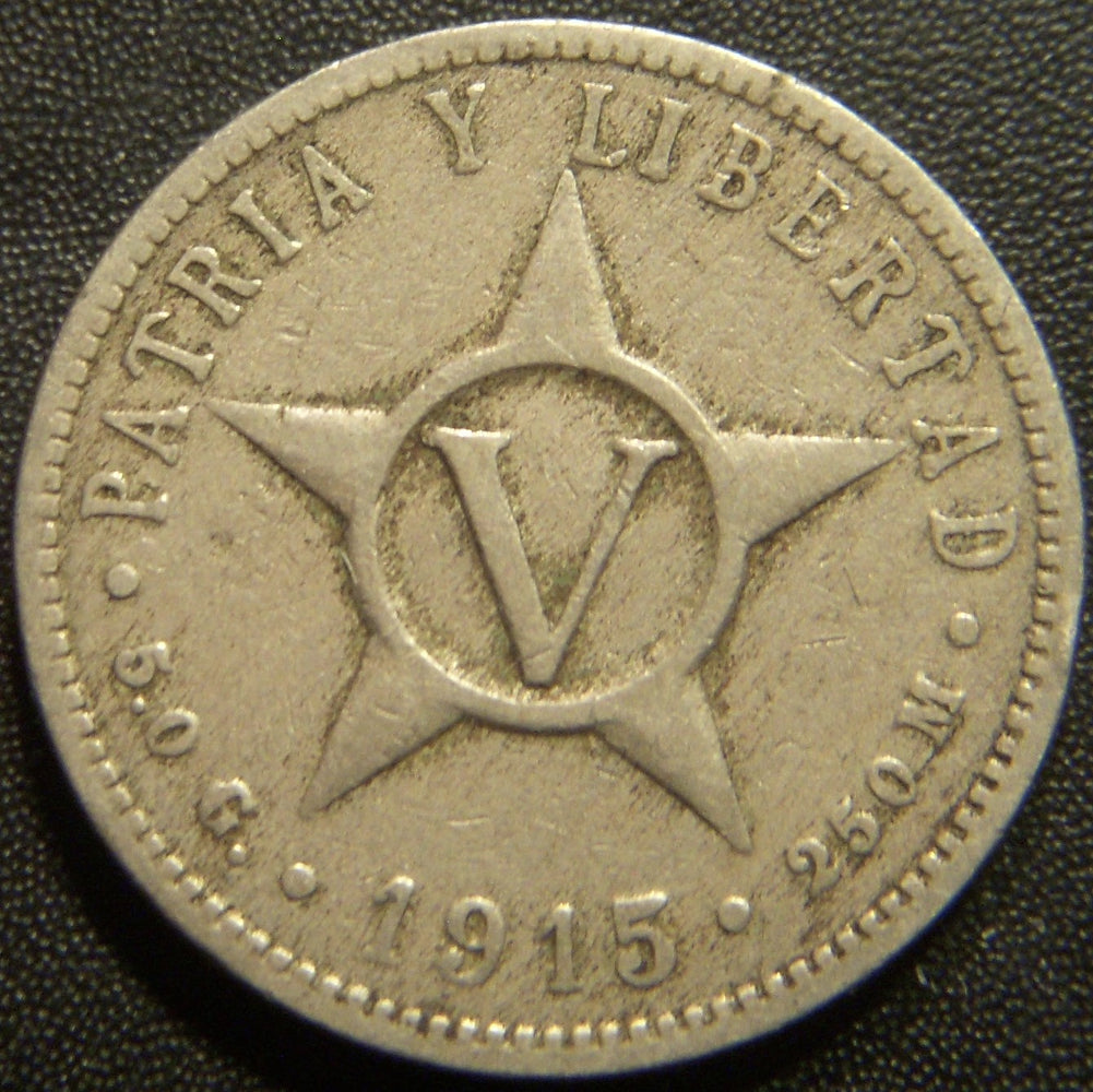 1915 5 Centavos - Cuba