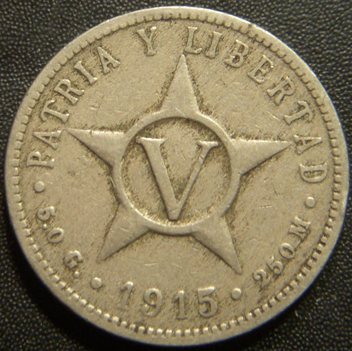 1915 5 Centavos - Cuba