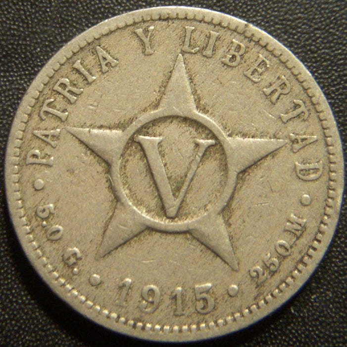 1915 5 Centavos - Cuba