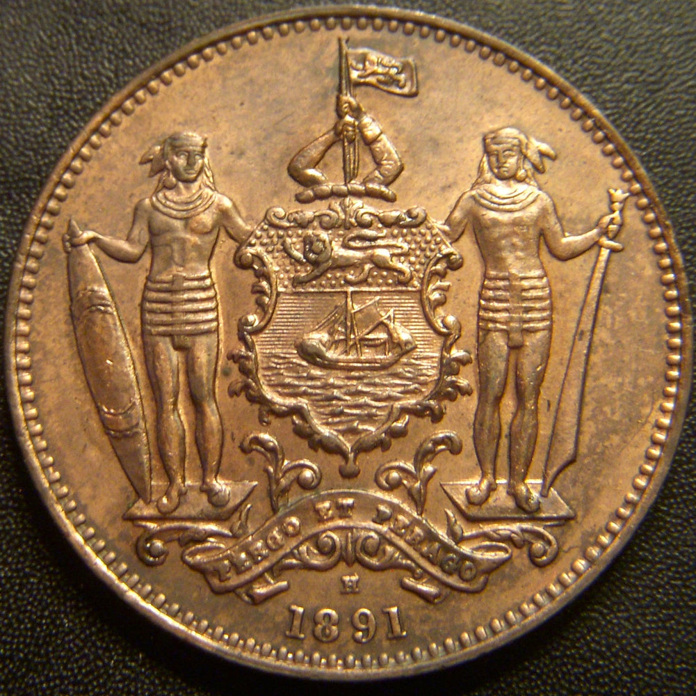 1891H 1 Cent - British North Borneo