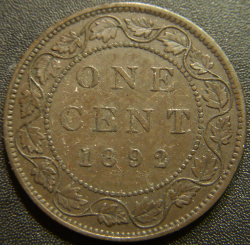1892 Canadian Large Cent - Very Fine