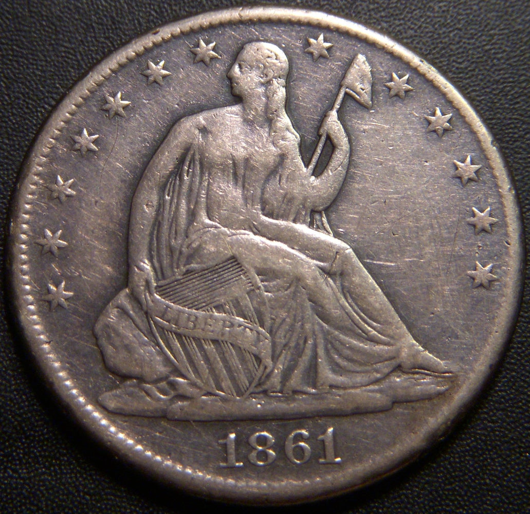 1861-S Seated Half Dollar - Very Fine