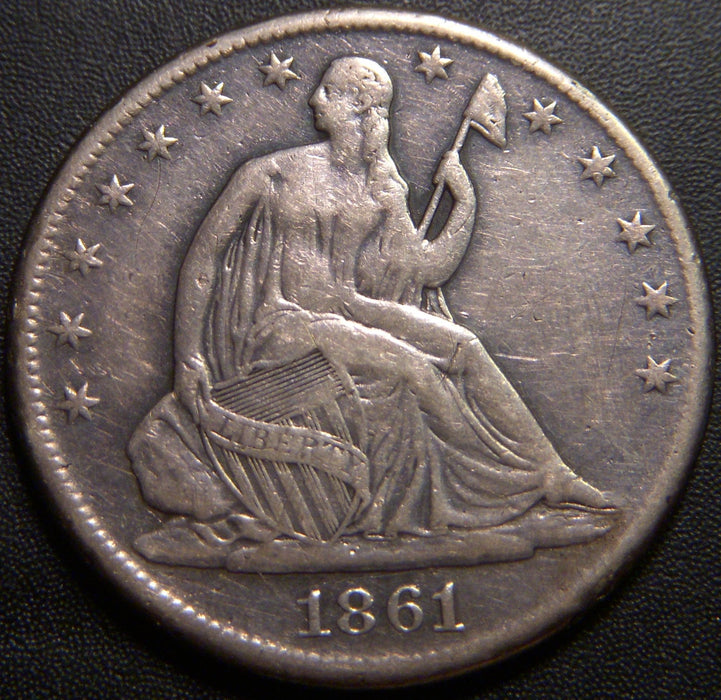1861-S Seated Half Dollar - Very Fine