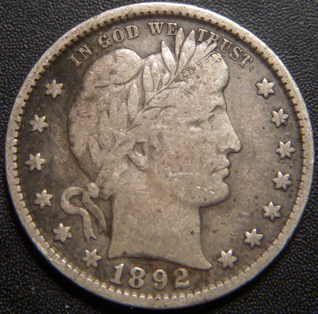 1892-S Barber Quarter - Fine