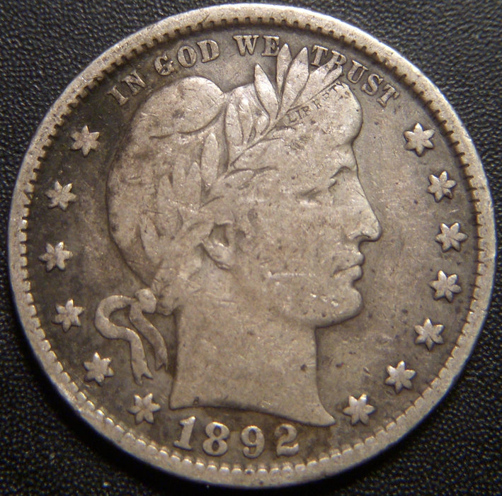 1892-S Barber Quarter - Fine
