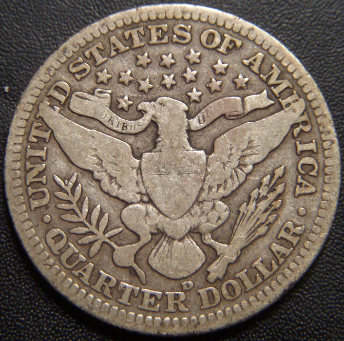 1908-D Barber Quarter - Very Good