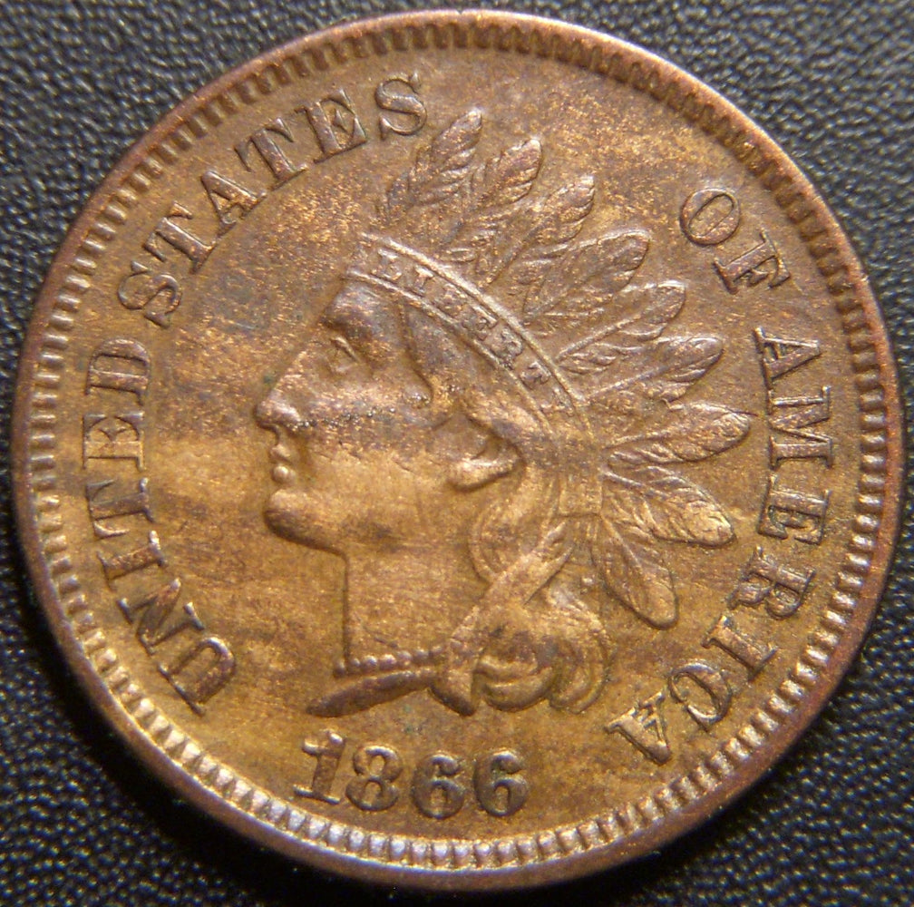 1866 Indian Head Cent - Very Fine